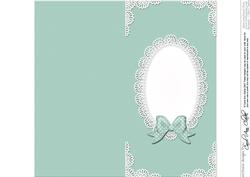 Dl Pearls and Lace Card Front or Insert
