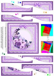 Spring Flowers Quick Card with Wavy Spiral Side Stacker