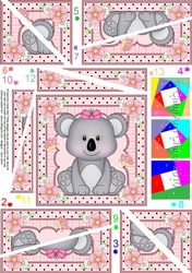 Cute Little Koala Bear Twisted Spiral Side Stacker
