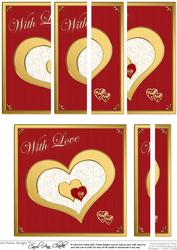 Elegant Hearts Quick Card with Side Stacker