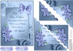 Metallic One I Love Quick Card Corner Side Stacker