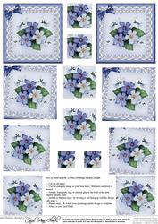 Pretty Viola Twisted Pyramage Sheet