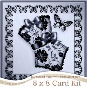 8 x 8 Elegant Boudoir Kit with 3D Decoupage