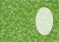 A5 Pretty Rose Swirls Card Front or Insert