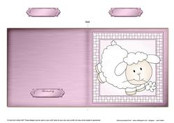 Little Lamb Cut and Fold Card