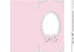 Dl Pearls and Lace Card Front or Insert