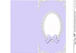 Dl Pearls and Lace Card Front or Insert