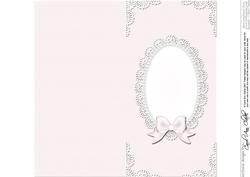 Dl Pearls and Lace Card Front or Insert