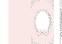 Dl Pearls and Lace Card Front or Insert