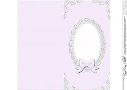 Dl Pearls and Lace Card Front or Insert