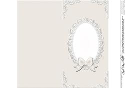 Dl Pearls and Lace Card Front or Insert