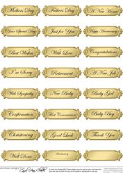 Metallic Everyday Mixed Greetings Text Plates