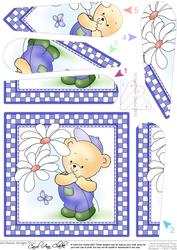 Robert's Flowers Quick Card with Fan Pyramage Topper