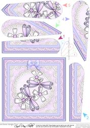 Dreamy Dragonflies Quick Card - Fan Pyramage Topper