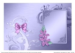 Flowers with Diamonds Matching Insert 5 x 7 Portrait
