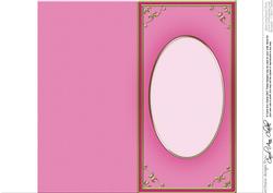 Dl 'gold Metallic Frame' Card Front or Insert