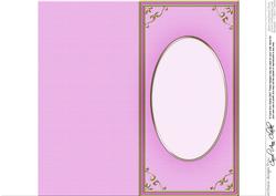 Dl 'gold Metallic Frame' Card Front or Insert