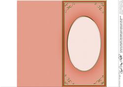 Dl 'gold Metallic Frame' Card Front or Insert