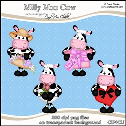 Milly Moo Cow - CU4CU Digital Clip Art Set