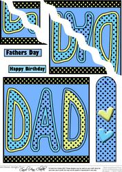Luscious Berries Dad Quick Card Wavy Corner Side Stacker