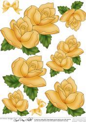Just Roses 3D Decoupage Sheet