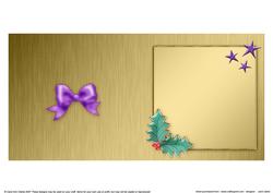 Elegant Christmas Greeting Matching Insert Square Portrait