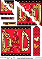 Luscious Berries Dad Quick Card Wavy Corner Side Stacker