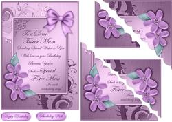 Foster Mum Birthday Quick Card Corner Side Stacker