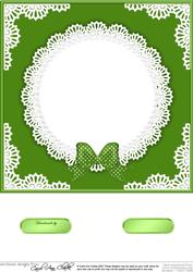 8 x 8 Pearls and Lace Card Fronts