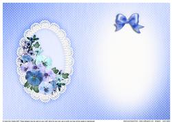 Spring Flowers and Lace Matching Insert A5 Portrait