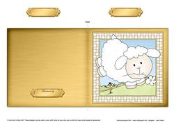 Little Lamb Cut and Fold Quick Card
