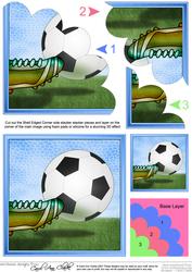 Football Quick Card with Shell Edged Corner Side Stacker