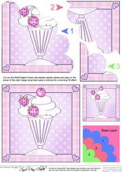 Sweet Treats Quick Card with Shell Edged Corner Side Stacker