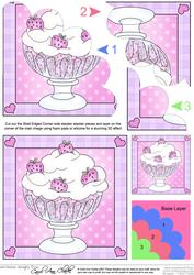 Sweet Treats Quick Card with Shell Edged Corner Side Stacker