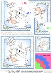 Little Bunny Shell Edged Corner Side Stacker