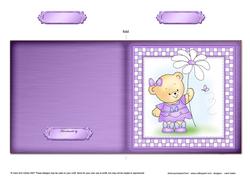 Rosie's Flower Cut and Fold Quick Card