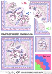 Dreamy Dragonflies Shell Edged Corner Side Stacker