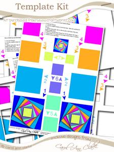 Twisted Pyramage Sheet Template Kit
