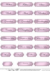 Metallic Relations Greetings Text Plates