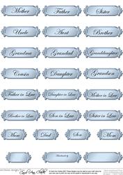 Metallic Relations Greetings Text Plates