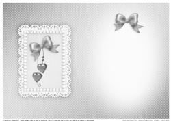 Greetings, Lace and Pearls Matching Insert A5 Portrait