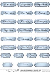 A Second Set of Metallic Relations Greetings Text Plates