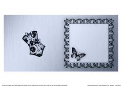 Elegant Boudoir Matching Insert Square Portrait