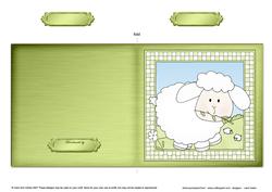 Little Lamb Cut and Fold Card