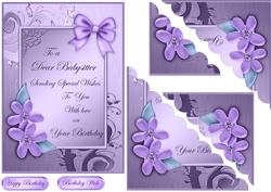 Babysitter Birthday Quick Card Corner Side Stacker