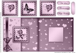 Elegant Romance Fold Back Card