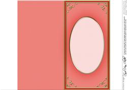 Dl 'gold Metallic Frame' Card Front or Insert