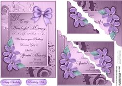 Mummy Birthday Quick Card Corner Side Stacker