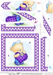 Robert's Heart Quick Card with Fan Pyramage Topper