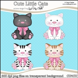 Cute Little Cats - CU4CU Digital Clip Art Set